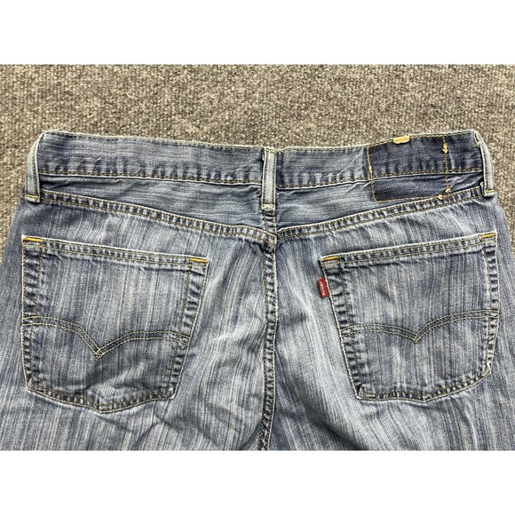 Levi's 541 Jeans Men's Size 36x30 (33x28) Blue Athletic Taper Fit Faded Stretch - Picture 7 of 11